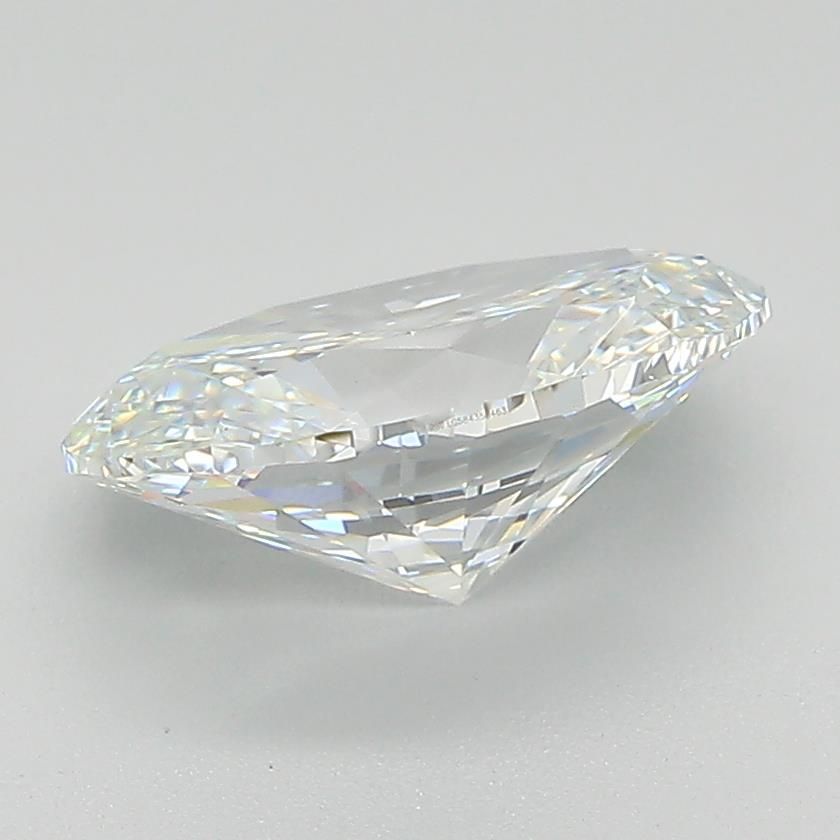 2.13 Carat Oval Lab Diamond with  Cut Diamond in 14KT  view 1
