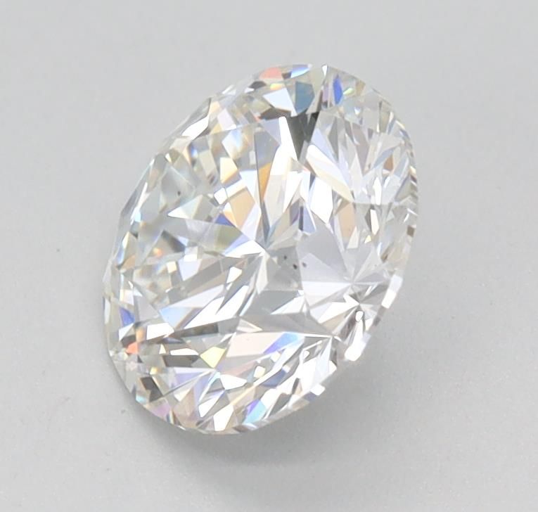 1.08 Carat Round Lab Diamond with  Cut Diamond in 14KT  view 1

