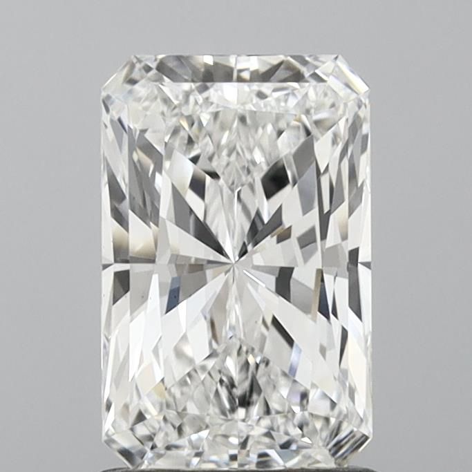 1.3 Carat Radiant Lab Diamond with  Cut Diamond in 14KT  view 1
