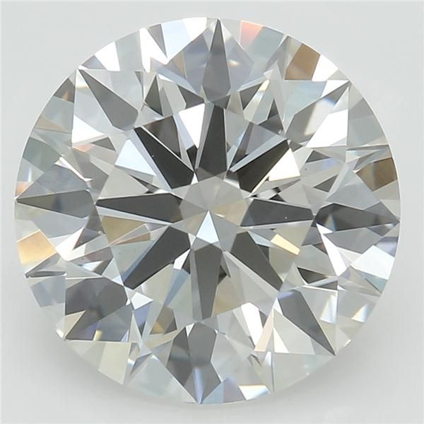 2.58 Carat Round Lab Diamond with  Cut Diamond in 14KT  view 1

