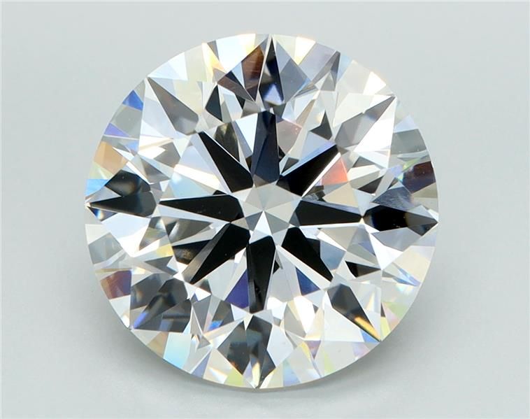 5.0 Carat Round Lab Diamond with  Cut Diamond in 14KT  view 1
