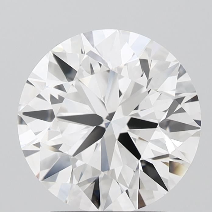 2.61 Carat Round Lab Diamond with  Cut Diamond in 14KT  view 1
