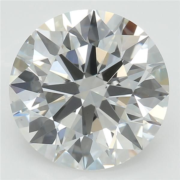 2.24 Carat Round Lab Diamond with  Cut Diamond in 14KT  view 1
