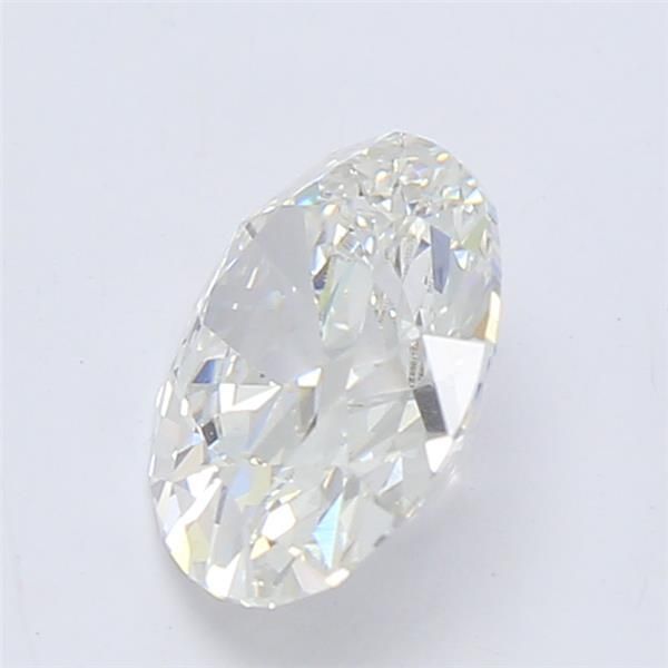 1.01 Carat Oval Lab Diamond with  Cut Diamond in 14KT  view 1
