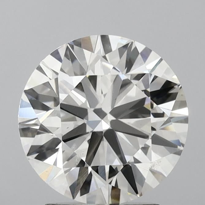 2.3 Carat Round Lab Diamond with  Cut Diamond in 14KT  view 1
