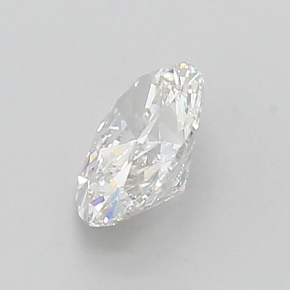 1.0 Carat Oval Lab Diamond with  Cut Diamond in 14KT  view 1
