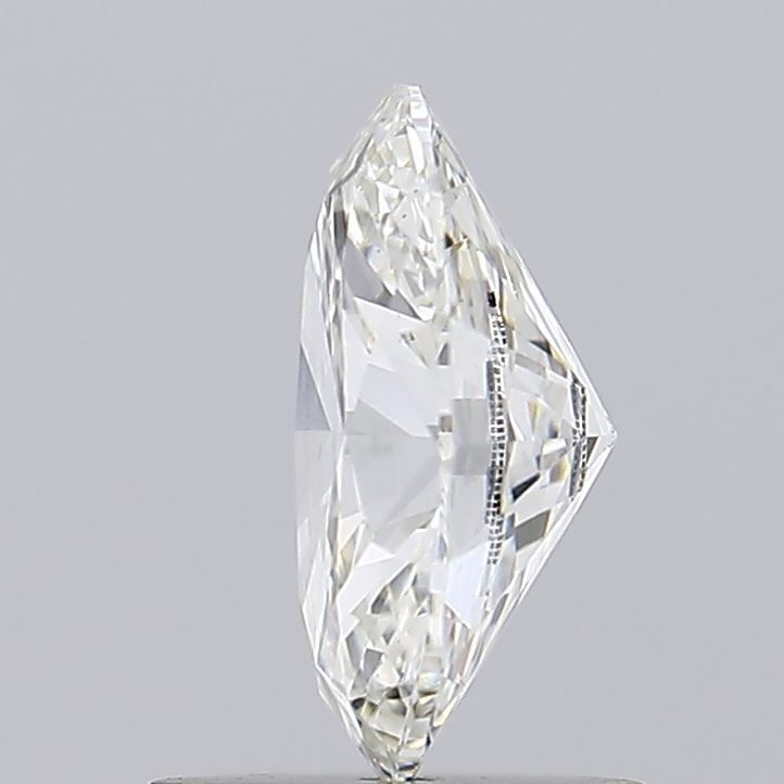1.03 Carat Oval Lab Diamond with  Cut Diamond in 14KT  view 1
