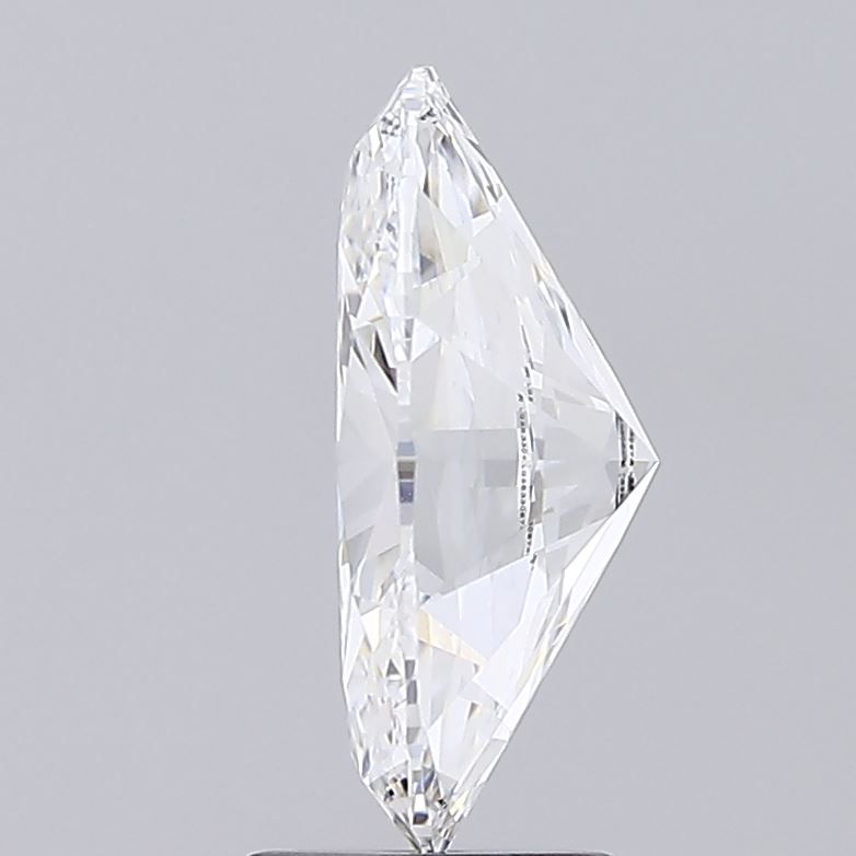 3.6 Carat Oval Lab Diamond with  Cut Diamond in 14KT  view 1
