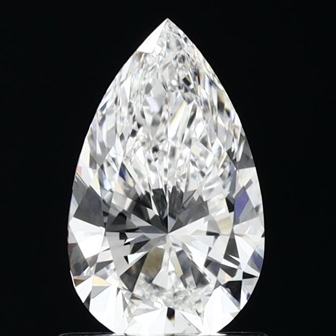 1.01 Carat Pear Lab Diamond with  Cut Diamond in 14KT  view 1
