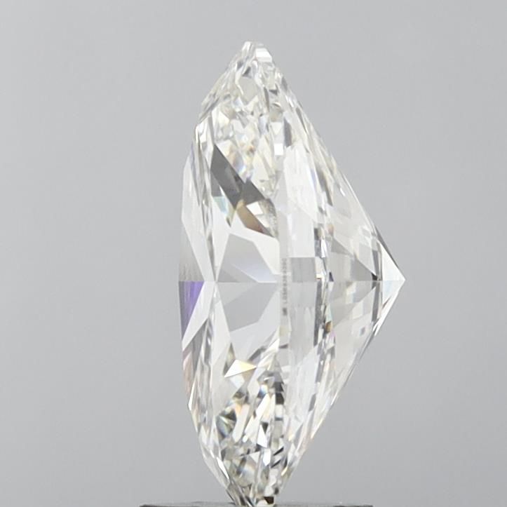 3.67 Carat Oval Lab Diamond with  Cut Diamond in 14KT  view 1
