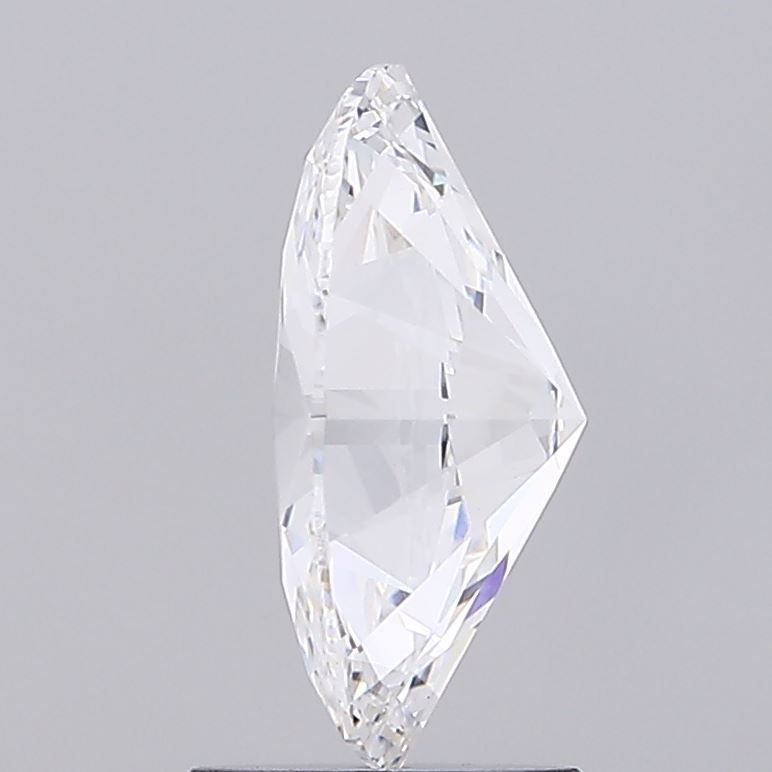 1.91 Carat Oval Lab Diamond with  Cut Diamond in 14KT  view 1

