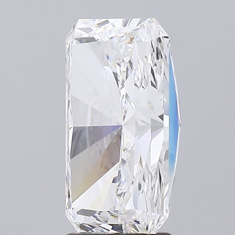 4.24 Carat Radiant Lab Diamond with  Cut Diamond in 14KT  view 1

