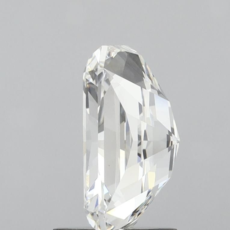 2.55 Carat Radiant Lab Diamond with  Cut Diamond in 14KT  view 1
