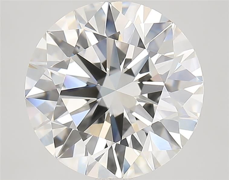 4.34 Carat Round Lab Diamond with  Cut Diamond in 14KT  view 1
