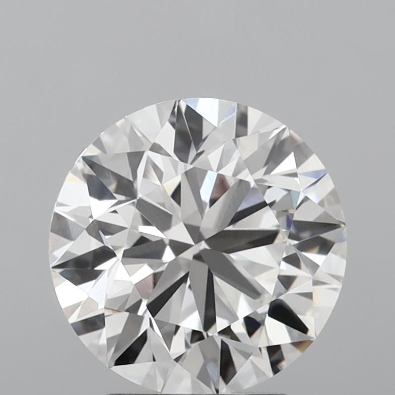 3.16 Carat Round Lab Diamond with  Cut Diamond in 14KT  view 1
