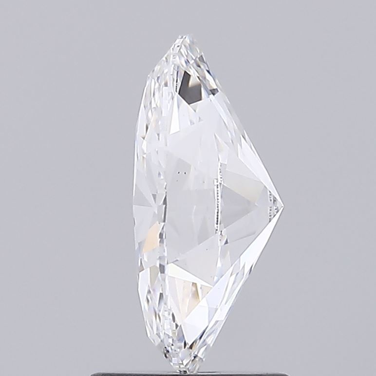 1.82 Carat Oval Lab Diamond with  Cut Diamond in 14KT  view 1
