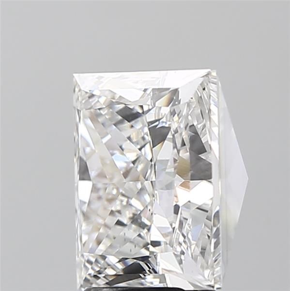4.65 Carat Princess Lab Diamond with  Cut Diamond in 14KT  view 1
