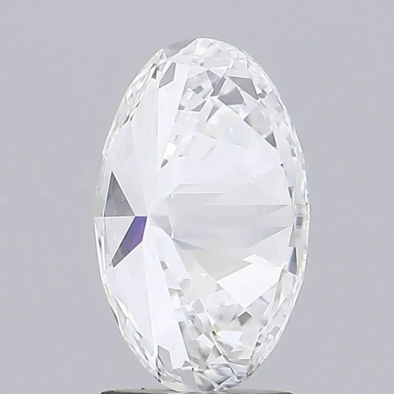 2.11 Carat Oval Lab Diamond with  Cut Diamond in 14KT  view 1
