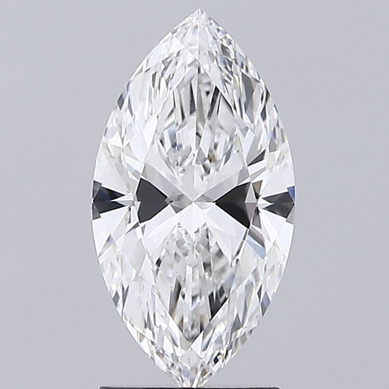 1.81 Carat Marquise Lab Diamond with  Cut Diamond in 14KT  view 1
