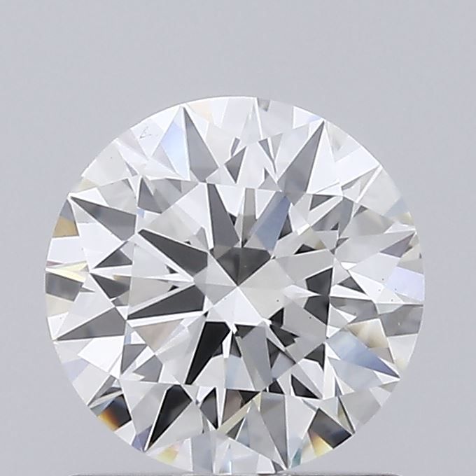 1.01 Carat Round Lab Diamond with  Cut Diamond in 14KT  view 1
