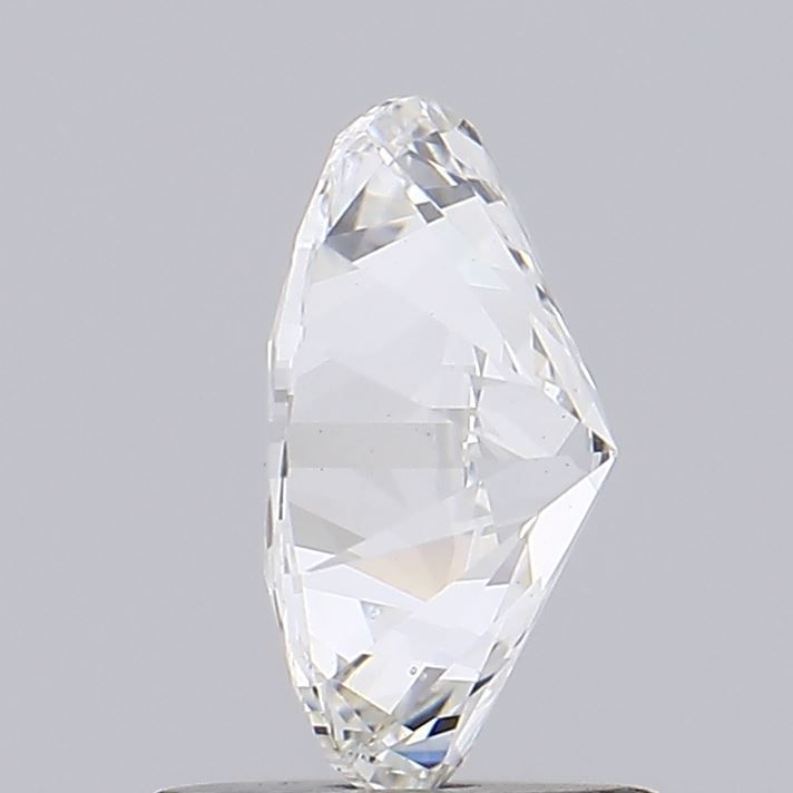 1.01 Carat Oval Lab Diamond with  Cut Diamond in 14KT  view 1
