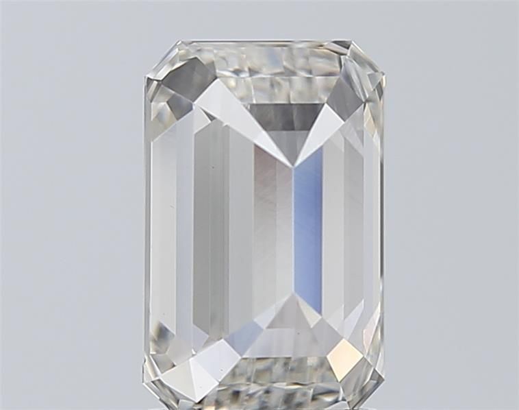 1.81 Carat Emerald Lab Diamond with  Cut Diamond in 14KT  view 1

