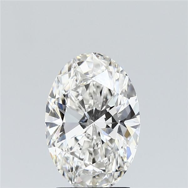1.87 Carat Oval Lab Diamond with  Cut Diamond in 14KT  view 1
