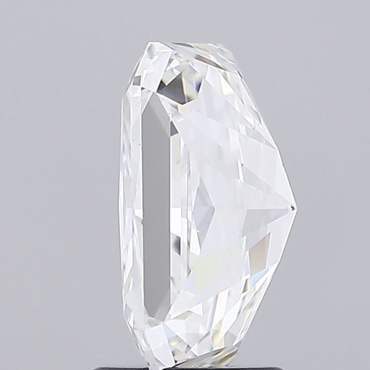 3.02 Carat Radiant Lab Diamond with  Cut Diamond in 14KT  view 1
