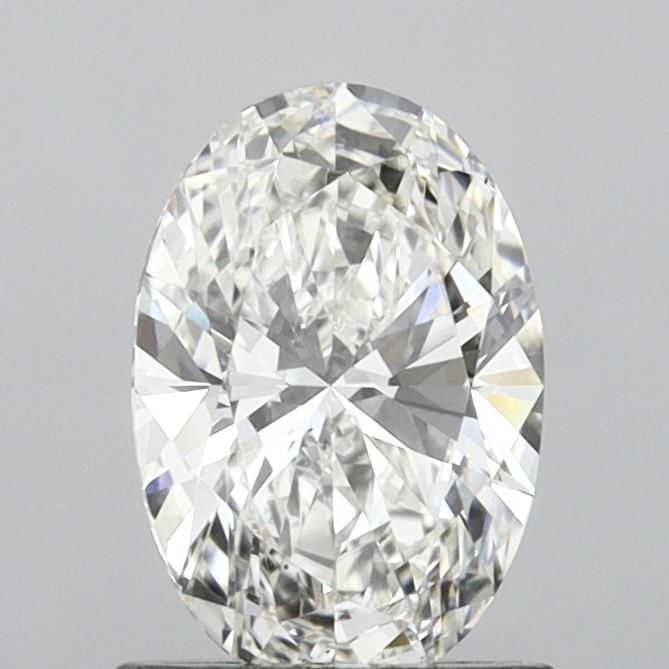 1.11 Carat Oval Lab Diamond with  Cut Diamond in 14KT  view 1
