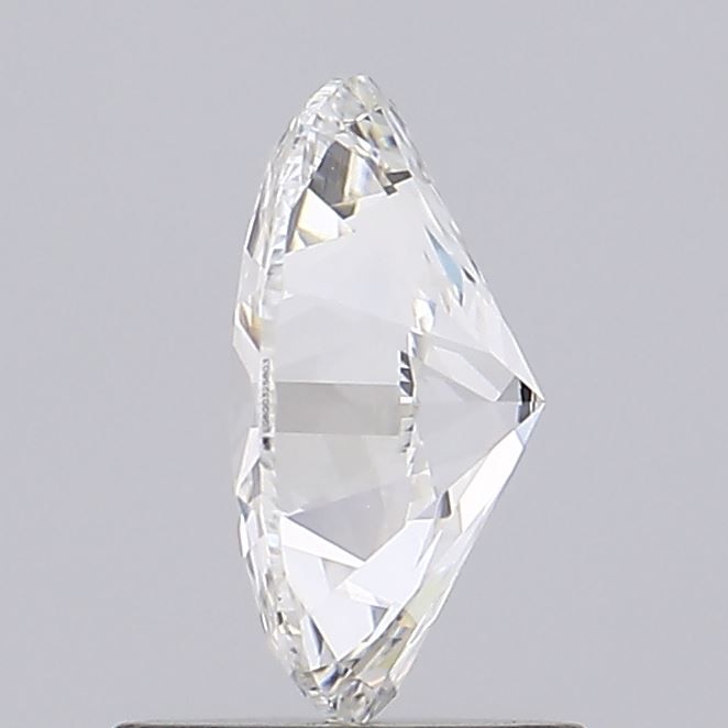 1.0 Carat Oval Lab Diamond with  Cut Diamond in 14KT  view 1

