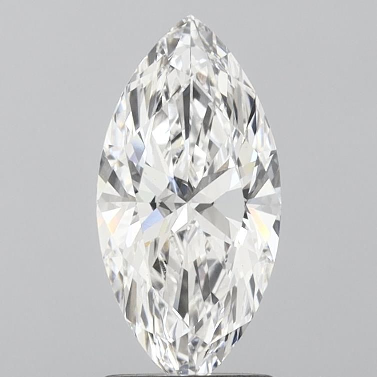 1.47 Carat Marquise Lab Diamond with  Cut Diamond in 14KT  view 1

