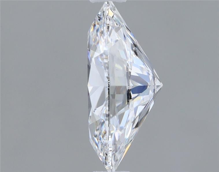 1.0 Carat Oval Lab Diamond with  Cut Diamond in 14KT  view 1
