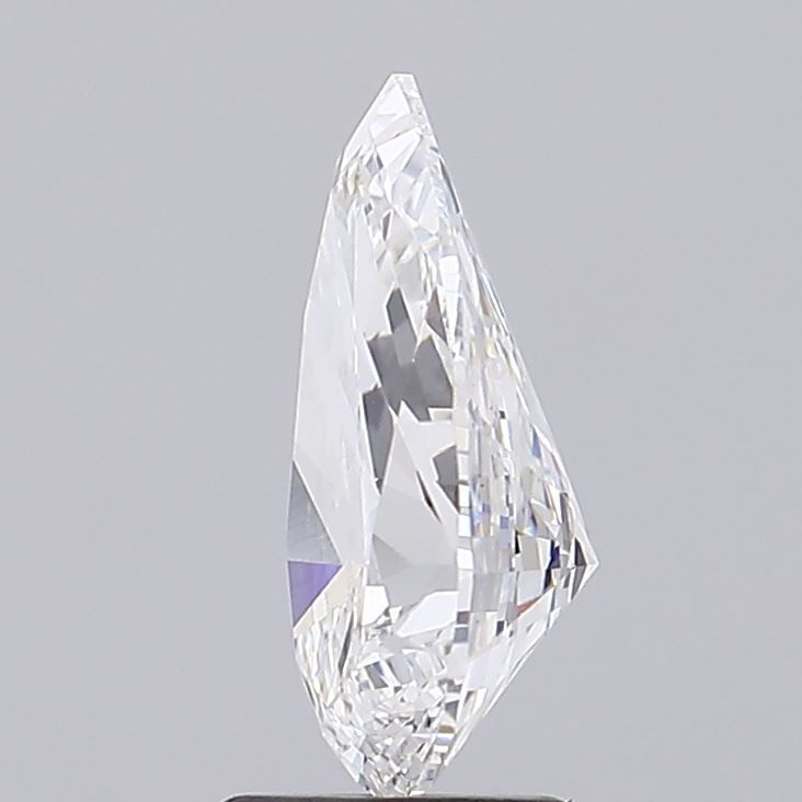 2.63 Carat Pear Lab Diamond with  Cut Diamond in 14KT  view 1

