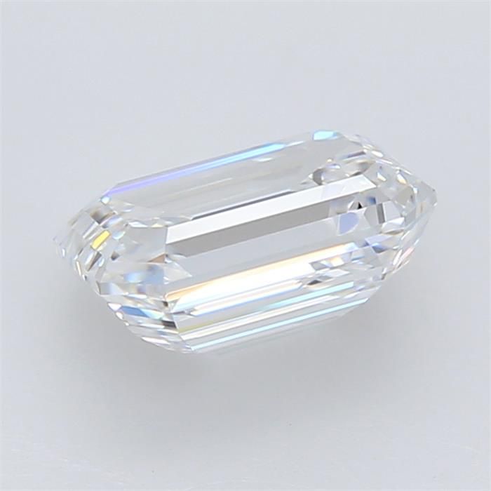 1.4 Carat Emerald Lab Diamond with  Cut Diamond in 14KT  view 1
