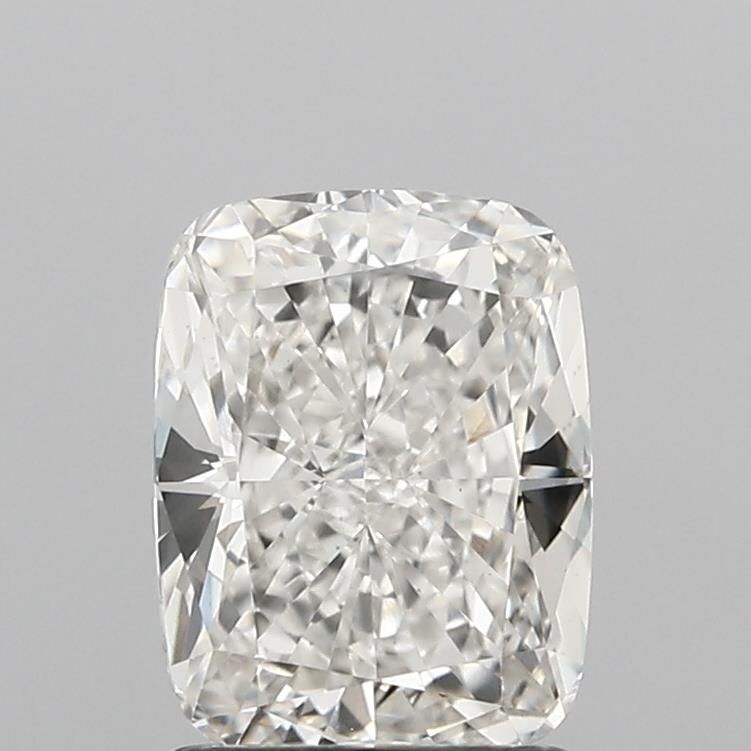 1.63 Carat Cushion Lab Diamond with  Cut Diamond in 14KT  view 1
