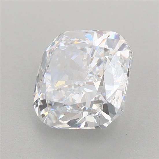 1.27 Carat Cushion Lab Diamond with  Cut Diamond in 14KT  view 1
