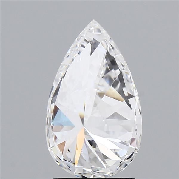 2.02 Carat Pear Lab Diamond with  Cut Diamond in 14KT  view 1
