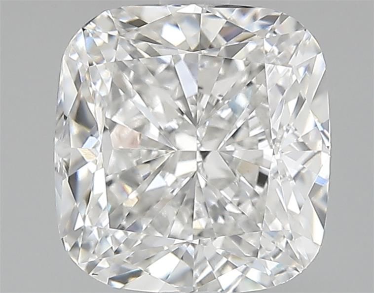 3.02 Carat Cushion Lab Diamond with  Cut Diamond in 14KT  view 1
