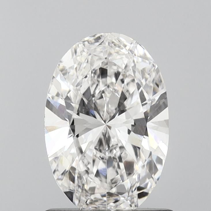 1.0 Carat Oval Lab Diamond with  Cut Diamond in 14KT  view 1
