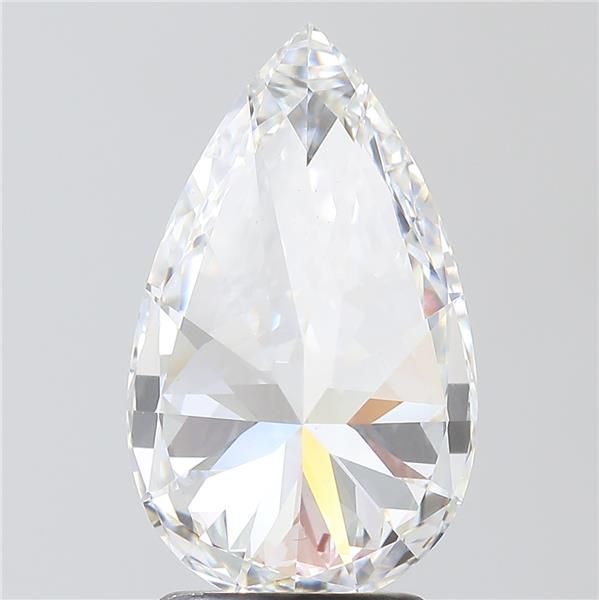 2.5 Carat Pear Lab Diamond with  Cut Diamond in 14KT  view 1
