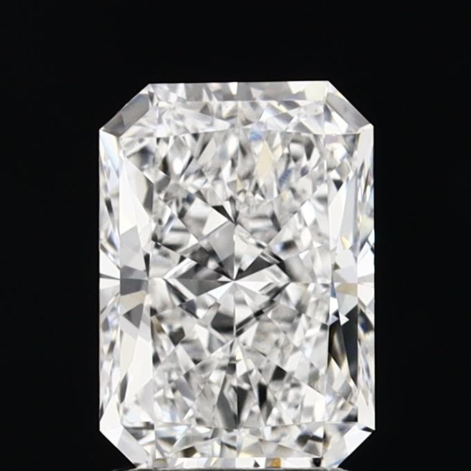 1.57 Carat Radiant Lab Diamond with  Cut Diamond in 14KT  view 1
