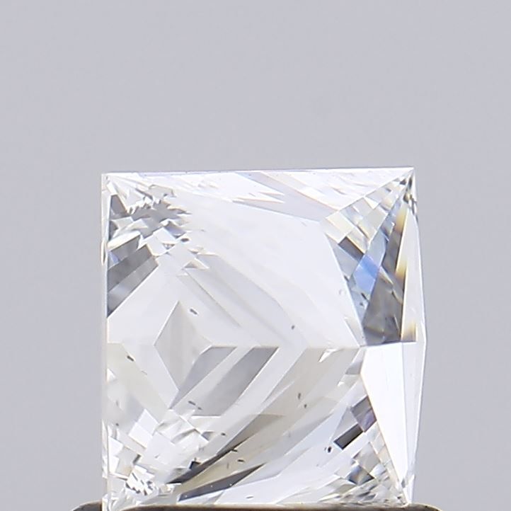 0.94 Carat Princess Lab Diamond with  Cut Diamond in 14KT  view 1
