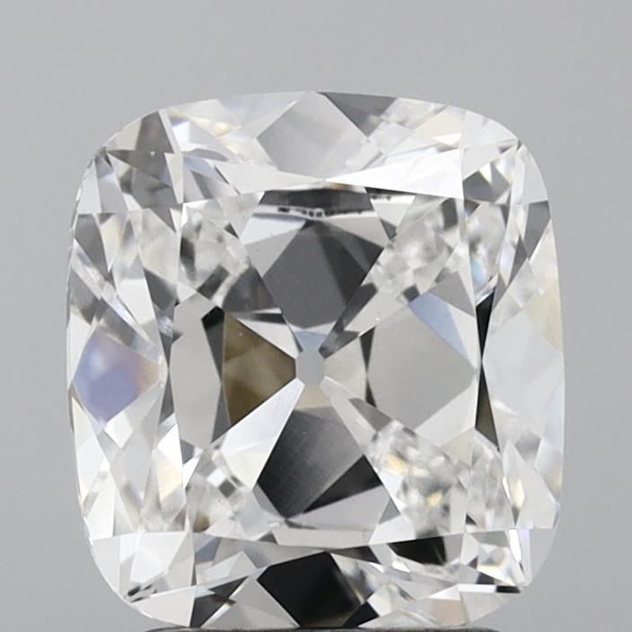2.22 Carat Cushion Lab Diamond with  Cut Diamond in 14KT  view 1
