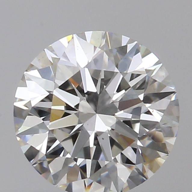 0.55 Carat Round Natural Diamond with  Cut Diamond in 14KT  view 1
