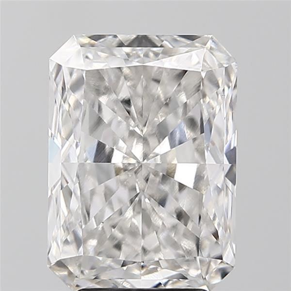 3.8 Carat Radiant Lab Diamond with  Cut Diamond in 14KT  view 1
