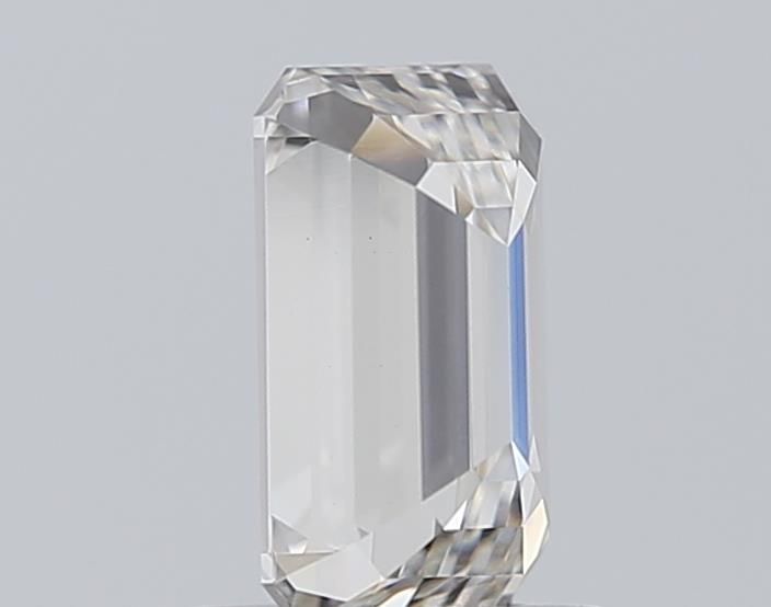 1.02 Carat Emerald Lab Diamond with  Cut Diamond in 14KT  view 1
