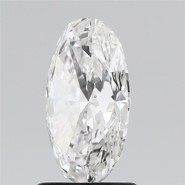 1.51 Carat Oval Lab Diamond with  Cut Diamond in 14KT  view 1
