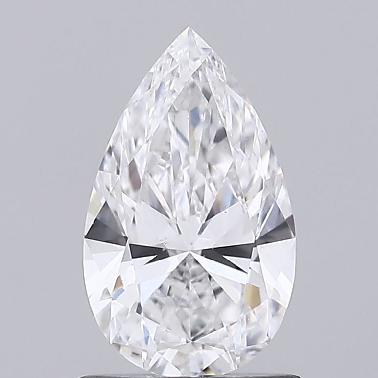 1.04 Carat Pear Lab Diamond with  Cut Diamond in 14KT  view 1
