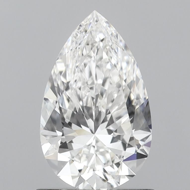 1.01 Carat Pear Lab Diamond with  Cut Diamond in 14KT  view 1
