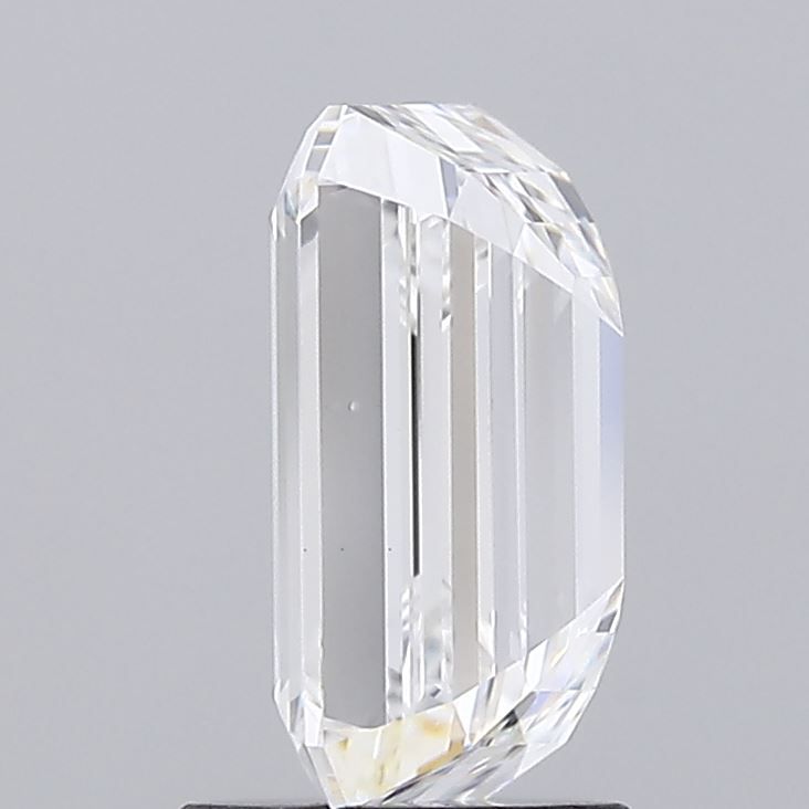 2.56 Carat Emerald Lab Diamond with  Cut Diamond in 14KT  view 1
